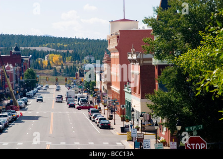 Die Innenstadt von Leadville Colorado im Herbst Stockfoto