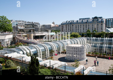 Paris Frankreich Französisch Forum des Halles-Shopping-Mall Stockfoto