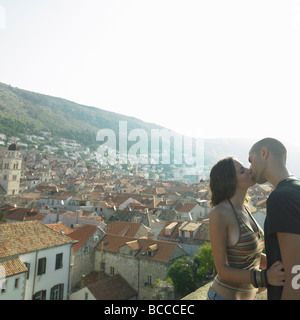 junges Paar Sightseeing in Dubrovnik, Kroatien Stockfoto