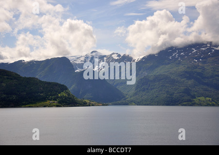 Nord-Fjord, Baustil, Sogn Og Fjordane, Norwegen Stockfoto