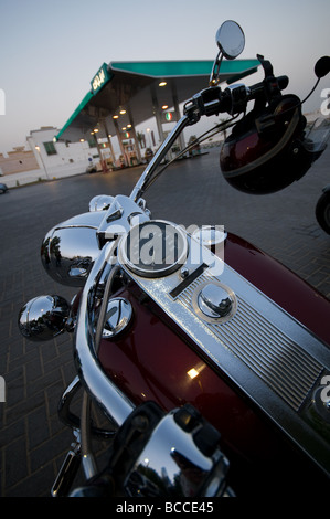 Harley Davidson Motorräder in Dubai Stockfoto