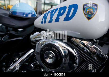 NYPD 1450cc Road King Harley Davidson Motorräder in New York City USA Dez. 2006 Stockfoto