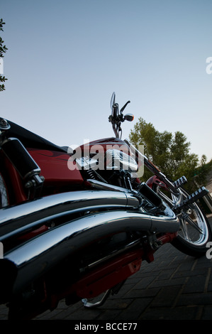 Harley Davidson Motorräder in Dubai Stockfoto