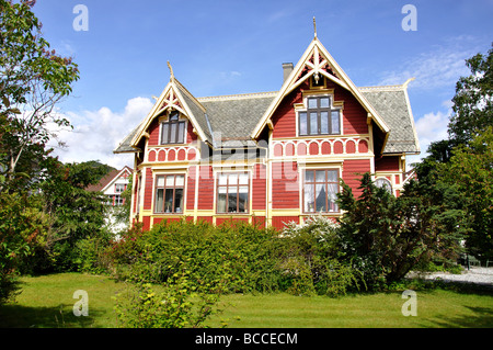 Nordic Haus, Eidsgata, Nordfjordeid Sogn Og Fjordane, Norwegen Stockfoto