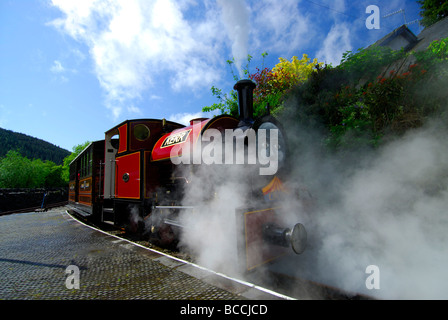 Dampf-Lokomotive Corris Gwynedd North Wales UK Stockfoto