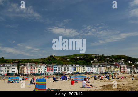 Aberdyfi direkt am Meer und Strand Snowdonia Gwynedd North Wales UK Stockfoto