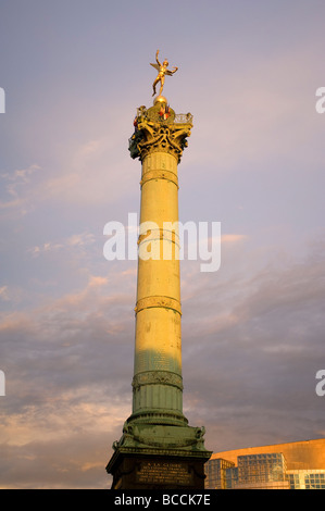 Frankreich, Paris, Place De La Bastille, Colonne de Juillet (Juli Spalte) Stockfoto