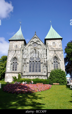 Stavanger Kathedrale, Byparken, Stavanger, Rogaland, Norwegen Stockfoto