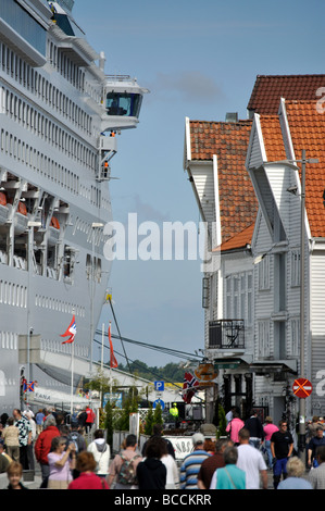 P & O Oceana Kreuzfahrtschiff im Hafen, Stavanger, Rogaland, Norwegen Stockfoto