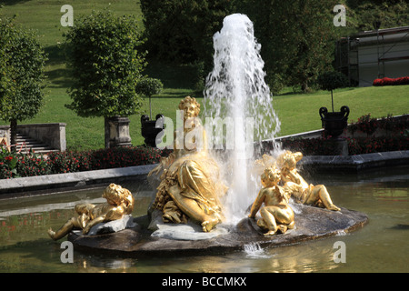 Linderhof Palace, Schloss Linderhof von König Ludwig 11 von Bayern im Jahre 1863 gebaut. Stockfoto