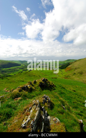 Auf der Suche nach Tywyn Gwynedd von Dysynni Valley Nord Wales UK Stockfoto