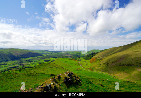 Auf der Suche nach Tywyn Gwynedd von Dysynni Valley Nord Wales UK Stockfoto