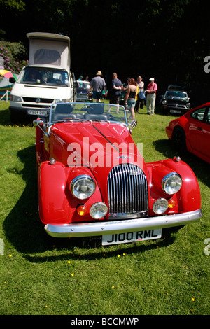 roter Sportwagen morgan Stockfoto