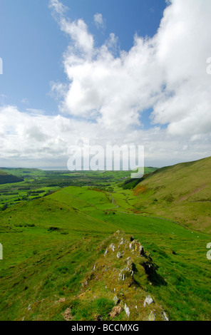 Auf der Suche nach Tywyn Gwynedd von Dysynni Valley Nord Wales UK Stockfoto