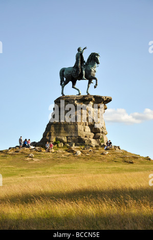 Die "Kupfer-Pferd" Statue von König George III, langen Spaziergang, Windsor Great Park, Windsor, Berkshire, England, Vereinigtes Königreich Stockfoto