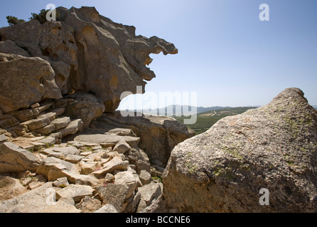 Wind geformte Felsen am Capo d ' Orso, Sardinien Stockfoto