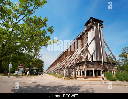 Kochsalzlösung Gradierwerk in Ciechocinek, Polen Stockfoto