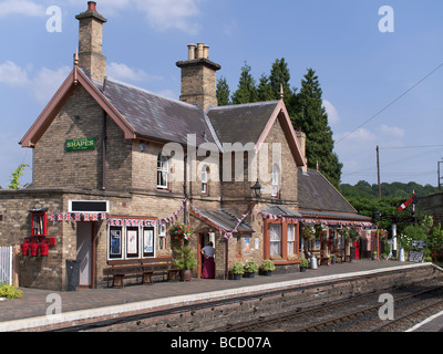 England Worcestershire Severn Valley erhaltene Arley Bahnhof Dampf Stockfoto