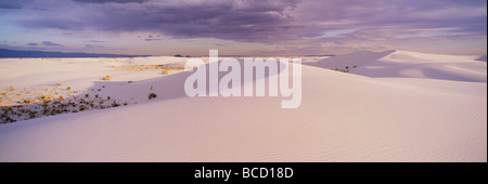 Düne Parabel bei Sonnenuntergang. White Sands National Monument. New-Mexico. USA Stockfoto