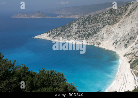 [Myrtos Strand], Kefalonia, [Ionischen Inseln], Griechenland, Luftbild Stockfoto