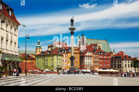Warschau, Polen - der Burgplatz in der Altstadt von Warschau Stockfoto