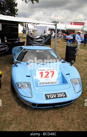 Ein Ford GT40 auf dem Display auf dem Goodwood Festival of Speed, Juli 2009. Stockfoto