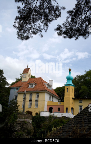 Das Dorf Portmeirion, North Wales, UK Stockfoto