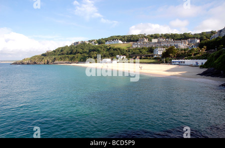 Porthminster Strand rund um die Bucht von St Ives in Cornwall Stockfoto