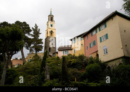 Das Dorf Portmeirion, Gwynedd Nord-Wales, UK Stockfoto