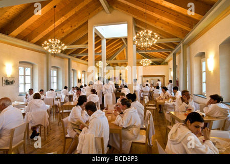 Dining Room Pré-Saint-Didier Spa Aosta Italien Stockfoto