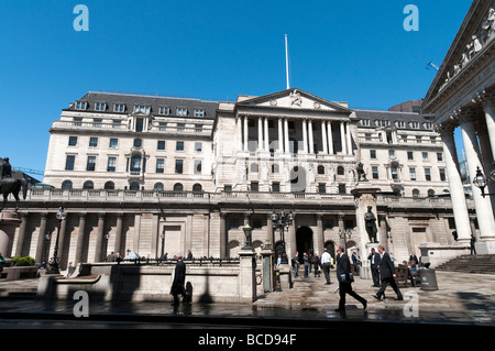 Die Bank of England in der City of London, UK Stockfoto