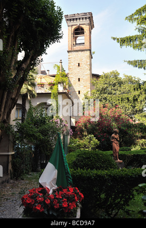 Garten durch das alte Gefängnis Sant Agata Città Alta Bergamo Lombardei Italien Stockfoto