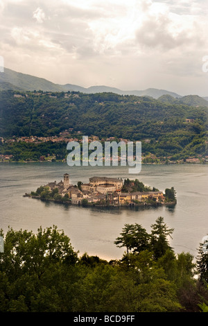 Orta San Giulio Provinz novara Stockfoto