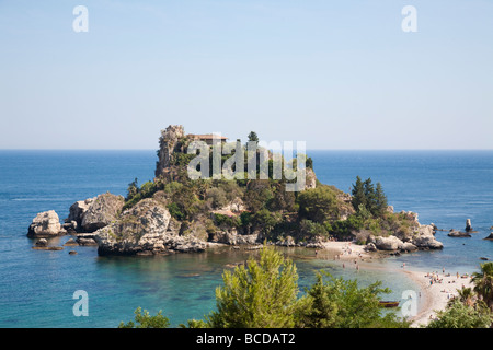 Isola Bella Taormina Stockfoto