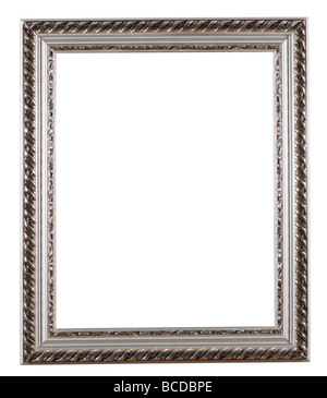 Silber Bilderrahmen Stockfoto