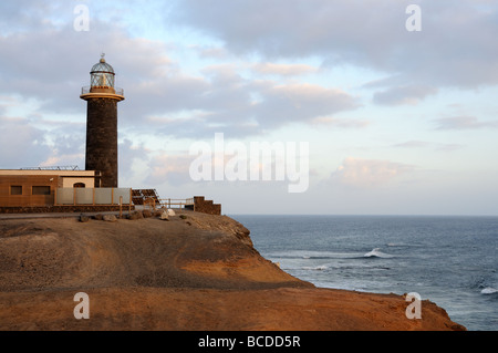 Leuchtturm am Punta de Jandia, Kanarischen Insel Fuerteventura, Spanien Stockfoto