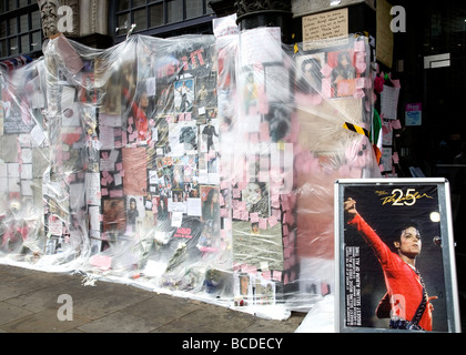 Michael Jackson Memorial am Piccadilly Stockfoto