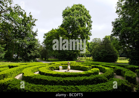 Die Iveagh Gardens Labyrinth Dublin Irland Stockfoto