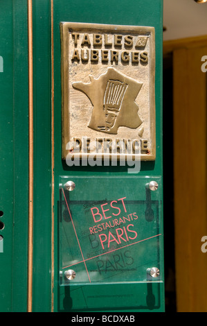 Place du Tertre Montmartre Paris Hotel Auberges Tabellen de france Stockfoto