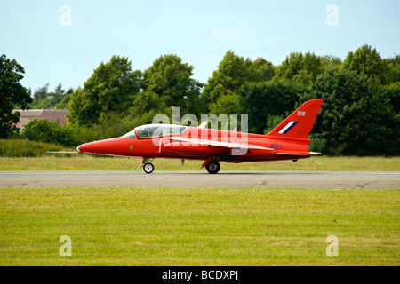 Ein Folland Gnat Unterschall-Schulflugzeug in Biggin Hill, 2009. Stockfoto