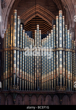 Kirchenorgel Stockfoto