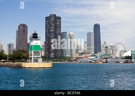 Chicago-Leuchtturm Stockfoto