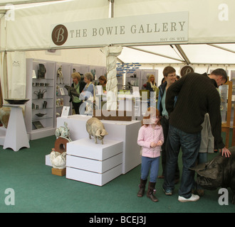 Der Bowie Gallery Stand beim Hay-on-Wye Guardian Book Festival An der Brecon Road in der Stadt Hay-on-Wye Powys Wales GB UK 2009 Stockfoto