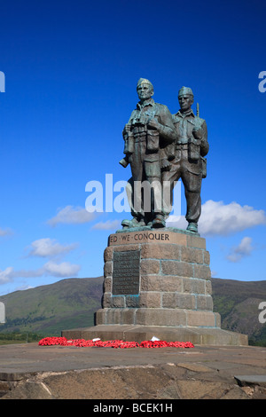 Commando Kriegerdenkmal am Spean Bridge in der Nähe von Fort William, Highlands, Schottland UK 2009 Stockfoto