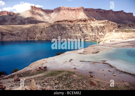 Durch natürliche Dämme verbunden, wurden Band-e-Amir und seine sechs blauen Seen Afghanistans erste Nationalpark im Jahr 2009 erklärt Stockfoto