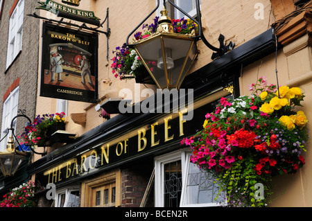 Baron von Rindfleisch Wirtshaus im Bridge Street, Cambridge England UK Stockfoto