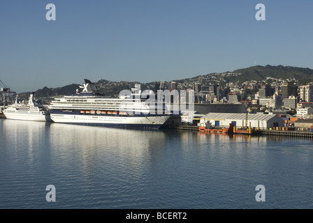 Hafengebiet in Wellington, Neuseeland Stockfoto