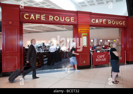 Cafe Rouge, Nordterminal, Gatwick Flughafen, Vereinigtes Königreich Stockfoto