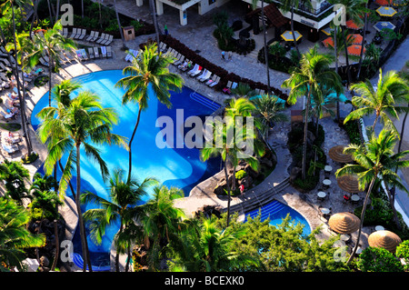 Schwimmbad, Honolulu, Hawaii, USA. Stockfoto