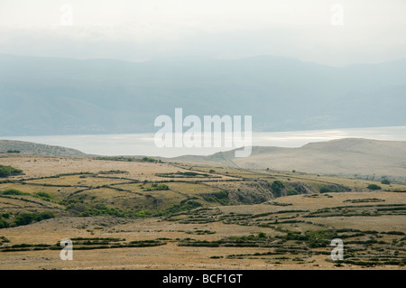 eine ländliche Landschaft in Insel Krk Stockfoto